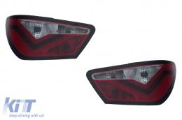 Píso fóta LED gia Seat Ibiza 6J Hatchback 3 thyrón 2008-2012 Smoke-image-6128000