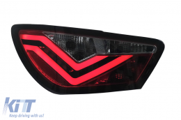 Píso fóta LED gia Seat Ibiza 6J Hatchback 3 thyrón 2008-2012 Smoke-image-6128005