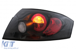 Píso fóta me lamptíres alogónou gia Audi TT 8N 1999-2006 Mávra píso fóta-image-6104819