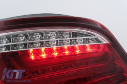 Píso fóta rávdou LED gia BMW Seirá 5 E60 LCI 2007-2010 Red Clear-image-6105807