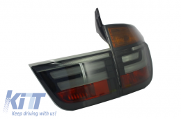 Píso Fotistiká Píso Fóta LED katállhla gia BMW X5 E70 (2007-2010) Light Bar LCI Ananéosh Look Kapnós-image-6026051