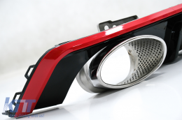 Píso Profulaktíras diachvths & ákres exátmishs katállhles gia Audi A6 C8 4K Avant Sedan (2018-up) RS6 Schediasmós Red-image-6075734