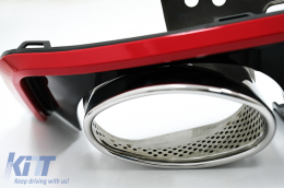 Píso Profulaktíras diachvths & ákres exátmishs katállhles gia Audi A6 C8 4K Avant Sedan (2018-up) RS6 Schediasmós Red-image-6075735