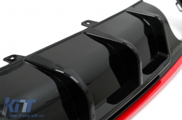 Píso Profulaktíras diachvths & ákres exátmishs katállhles gia Audi A6 C8 4K Avant Sedan (2018-up) RS6 Schediasmós Red-image-6075740