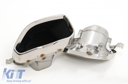 Píso Profulaktíras diachvths me Chrómio exátmishs chromíou katállhlos gia BMW Seirá 3 G20 G28 Sedan G21 Touring (2018-2022) M340i M Look-image-6096052