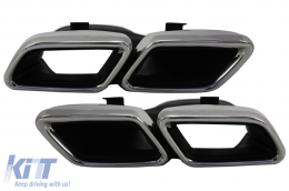 Píso Profulaktíras me diachvth kai Ákroi Exatmíseon Chrómio katállhlo gia Mercedes S-Class W222 Ananéosh Sedan (07.2017-08.2020) Schediasmós S63-image-6093093