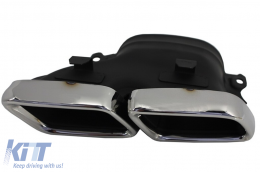 Píso Profulaktíras me diachvth kai Ákroi Exatmíseon Chrómio katállhlo gia Mercedes S-Class W222 Ananéosh Sedan (07.2017-08.2020) Schediasmós S63-image-6093094