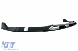 Píso Profulaktíras me Prosthíkh Spoiler profulaktíra mprostá katállhlo gia Audi A3 8V Ananéosh (2017-2019) Sedan Kamprioléta RS3 Profulaktíras móno Schediasmós S-line Piáno Mavro-image-6084984