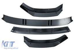 Píso Profulaktíras me Prosthíkh Spoiler profulaktíra mprostá katállhlo gia Audi A3 8V Ananéosh (2017-2019) Sedan Kamprioléta RS3 Profulaktíras móno Schediasmós S-line Piáno Mavro-image-6084985