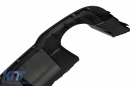 Píso Profulaktíras me Prosthíkh Spoiler profulaktíra mprostá katállhlo gia Audi A3 8V Ananéosh (2017-2019) Sedan Kamprioléta RS3 Profulaktíras móno Schediasmós S-line Piáno Mavro-image-6084993