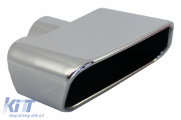 Píso Profulaktíras & Plaϊná Kit me diachvth kai Ákroi Exatmíseon Chrómio katállhlo gia BMW Seirá 5 F10 (2011-2017) Schediasmós M-Performance-image-6076378