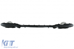 Píso Profulaktíras profulaktíras diachvths me Chrómio exátmishs chromíou katállhlos gia BMW Seirá 3 G20 G28 Sedan G21 Touring (2018-up) M340i M Look Piáno Mavro-image-6078157