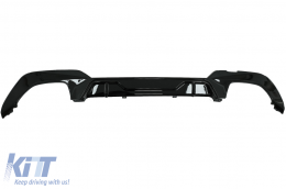 Píso Profulaktíras profulaktíras diachvths me Chrómio exátmishs chromíou katállhlos gia BMW Seirá 3 G20 G28 Sedan G21 Touring (2018-up) M340i M Look Piáno Mavro-image-6078162