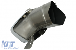 Píso Profulaktíras profulaktíras diachvths me Chrómio exátmishs chromíou katállhlos gia BMW Seirá 3 G20 G28 Sedan G21 Touring (2018-up) M340i M Look Piáno Mavro-image-6078172