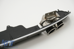 Píso profulaktíras spoiler valance diffuser Double Outlet katállhlo gia Audi Q5 8R Ananéosh (2013-2016) S-Line Profulaktíras-image-6041998