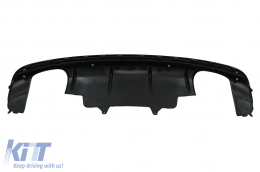 Píso profulaktíras spoiler valance diffuser Double Outlet katállhlo gia Audi Q5 8R Ananéosh (2013-2016) S-Line Profulaktíras-image-6042004