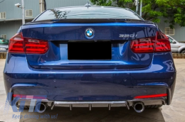 Píso profulaktíras spoiler valance diffuser Diplí éxodos gia moní exátmish katállhlh gia BMW Seirá 3 F30 F31 (2011-2019) Epídosh M Schediasmós Epístrosh me membránh ánthraka-image-6063632