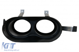 Píso profulaktíras spoiler valance diffuser Double Outlet katállhlo gia Audi Q5 SUV FY S-Line (2018-2020) me Ashmí Ákroi Exatmíseon-image-6078729