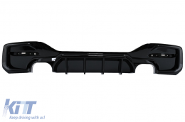 image-21-Píso profulaktíras spoiler valance diffuser Double Outlet katállhlo gia BMW Seirá 1 F20 F21 LCI (2015-2019) Piáno Mavro