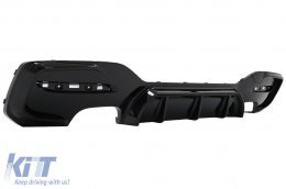 Píso profulaktíras spoiler valance diffuser Diplí Diplí Éxodos katállhlh gia BMW Seirá 1 F20 F21 LCI (2015-2019) Piáno Mavro-image-6087642