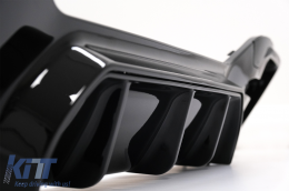 Píso profulaktíras spoiler valance diffuser Diplí Diplí Éxodos katállhlh gia BMW Seirá 1 F20 F21 LCI (2015-2019) Piáno Mavro-image-6087646