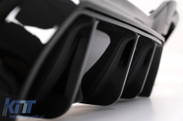 Píso profulaktíras spoiler valance diffuser Diplí Diplí Éxodos katállhlh gia BMW Seirá 1 F20 F21 LCI (2015-2019) Piáno Mavro-image-6087647