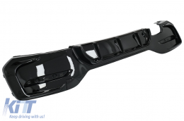 Píso profulaktíras spoiler valance diffuser Aristeró Diplí éxodos katállhlh gia BMW Seirá 1 F20 F21 LCI (2015-2019) Piáno Mavro-image-6087226