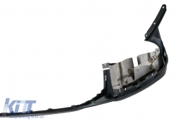 Píso profulaktíras spoiler valance diffuser Double Outlet katállhlo gia Audi Q8 S-Line (2018-2023) Mavro Tips-image-6087483