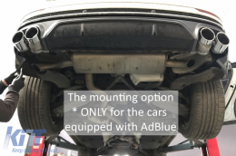 Píso profulaktíras spoiler valance diffuser Double Outlet katállhlo gia Audi Q8 S-Line (2018-2023) Mavro Tips-image-6090095