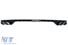 image-49-Píso profulaktíras spoiler valance diffuser Double Outlet katállhlo gia Audi Q8 S-Line (2018-2023) Ashmí Tips