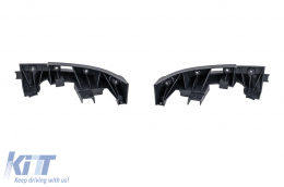 Píso profulaktíras spoiler valance diffuser Double Outlet katállhlo gia Audi Q8 S-Line (2018-2023) Mavro Tips-image-6128777