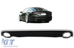 Píso Profulaktíras Valance Air Diffuser katállhlos gia Audi A7 4G (2010-2014) me ákres exátmishs RS7 Schediasmós-image-6102576