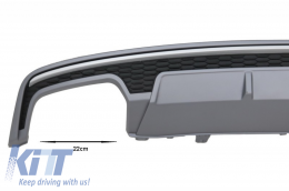 Píso Profulaktíras Valance Air Diffuser katállhlos gia Audi A7 4G Ananéosh (2015-2018) S7 Schediasmós Móno Kanonikós Profulaktíras-image-6069745