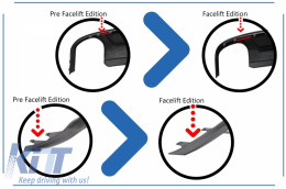 Píso Profulaktíras Valance Air Diffuser katállhlos gia Audi A4 B8 Pre Ananéosh Limouzína Avant (2008-2011) me Ákroi Exatmíseon Solínes ourás S-Line Profulaktíras móno Schediasmós-image-6056384