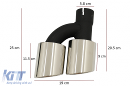 Píso Profulaktíras Valance Air Diffuser katállhlos gia Audi A5 F5 S-Line (2017-2019) S5 Schediasmós-image-6083746