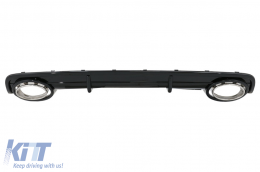 image-11-Píso Profulaktíras Valance Air Diffuser katállhlos gia Audi A6 C6 4F (2004-2008) Sedan Avant RS Schediasmós Mavro