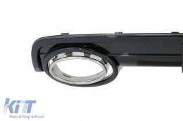 Píso Profulaktíras Valance Air Diffuser katállhlos gia Audi A6 C6 4F (2004-2008) Sedan Avant RS Schediasmós Mavro-image-6084270