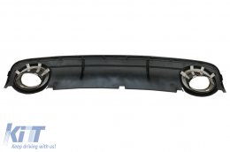 Píso Profulaktíras Valance Air Diffuser katállhlos gia Audi A6 C6 4F (2004-2008) Sedan Avant RS Schediasmós Mavro-image-6084272