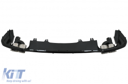 Píso Profulaktíras Valance Air Diffuser katállhlos gia Audi A5 F5 Ananéosh S-Line (2020-Up) Piáno Mavro-image-6091584