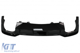 Píso Profulaktíras Valance Air Diffuser katállhlos gia Audi A5 F5 Ananéosh S-Line (2020-Up) Piáno Mavro-image-6091589