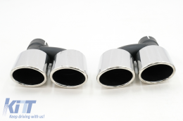 Píso Profulaktíras Valance Air Diffuser katállhlos gia Audi A5 F5 Ananéosh S-Line (2020-Up) Piáno Mavro-image-6091596