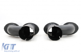 Píso Profulaktíras Valance Air Diffuser katállhlos gia Audi A5 F5 Ananéosh S-Line (2020-Up) Piáno Mavro-image-6091598