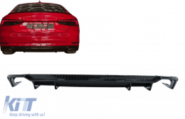 Píso Profulaktíras Valance Air Diffuser katállhlos gia Audi A5 F5 S-Line (2017-2019) RS5 Schediasmós-image-6102519