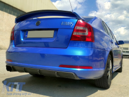 Píso Profulaktíras Valance Air Diffuser katállhlos gia Skoda Octavia II (2004-2009) Piáno Mavro-image-6089839