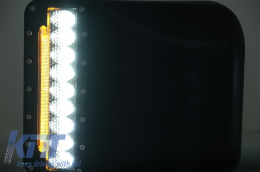 Plaϊnós Kathrépths LED Fóta strofís Offroad katállhlo gia Jeep Wrangler JK Rubicon (2007-2016)-image-6065604