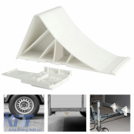 Plastic Wheel Wedge White 22 x 9 x 10cm EAL 10655 1 Pc