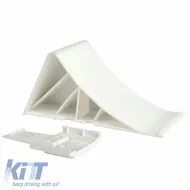 Plastic Wheel Wedge White 22 x 9 x 10cm EAL 10655 1 Pc-image-6328386