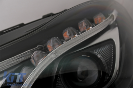 Plíres kit amaxómatos me ákres exátmishs kai Fanária Emprós LED Xenón katállhlo gia Mercedes E-Class W212 (2013-2016) E63 Schediasmós-image-6082449
