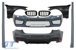 image-29-Plíres kit amaxómatos me Mprostiná fterá Mavro kai Kagkéla Piáno Mavro katállhlo gia BMW Seirá 5 G30 (2017-2019) M5 Schediasmós