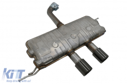 Plíres svsthma exatmíseos katállhlo gia VW Golf 5 R32 (2003-2007) Golf 6 R20 (2008-2013) Catback Muffler Piáno Mavro-image-6095450